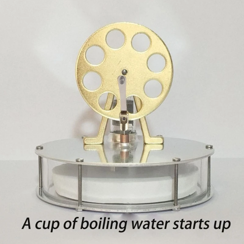 Low Temperature Stirling Engine Motor Steam Heat Electricity Generator Machine Education Model Toy Kits