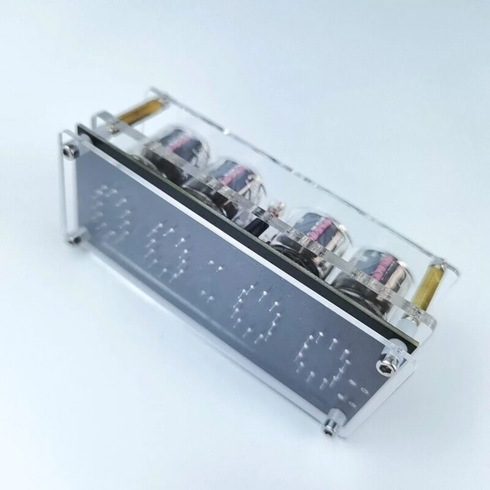 IN-12 Glow Tube Nixie Clock Fluorescent 225 Colors Light Display Time Date DC 5V Acrylic Showing Time Date Clock Accessories IN-12 Glow Tube Nixie Clock Fluorescent 225 Colors Light Display Time Date DC 5V Acrylic Showing Time Date Clock Accessories