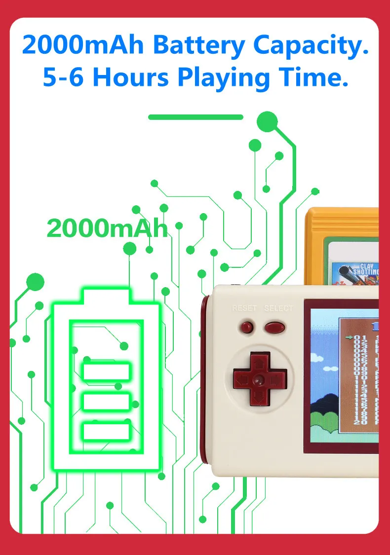 Support nes cartridge/ handheld game consoles(buit-in 88 games) inserted card/ screen handheld game machine Board Game