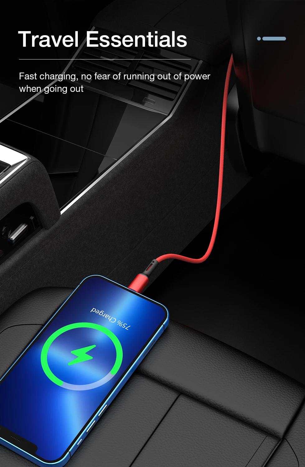 Quick Charge USB Cable For iPhone 13 12 11 Pro X Max 6 6s 7 8 Plus Apple iPad Origin Lead Mobile Phone Cord Data Charger Wire 3m