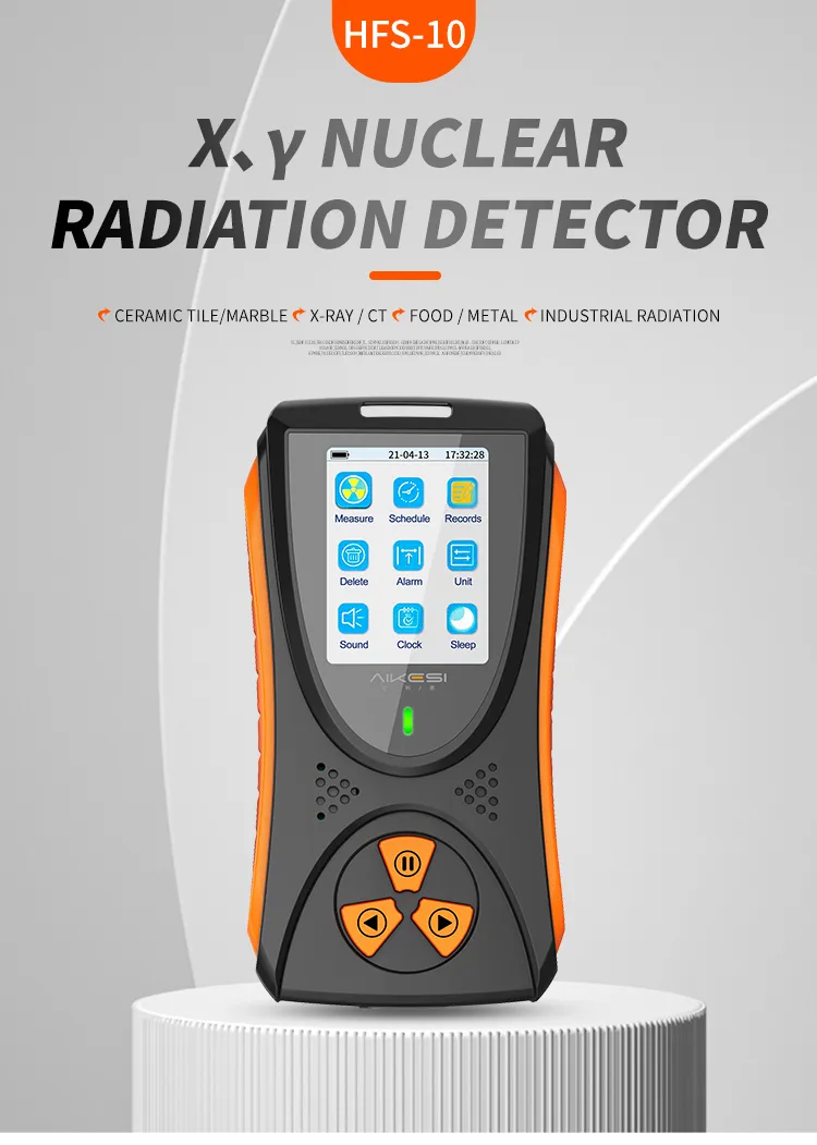 HFS-10 Geiger counter Nuclear Radiation Detector X-ray Beta Gamma Detector Geiger Counter Dosimeter Lithium battery