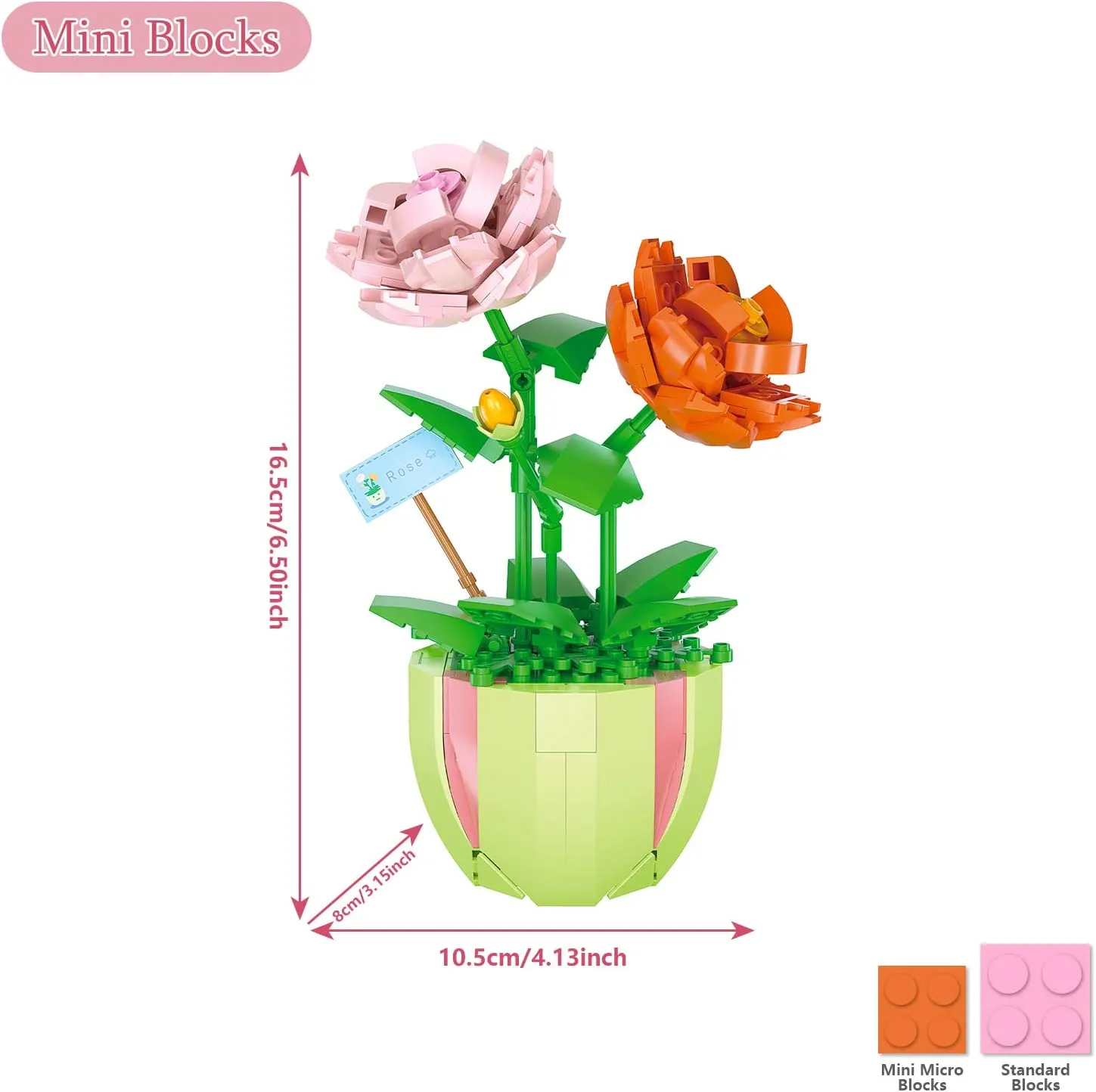 LOZ Flower Bouquet Building Blocks Kit DIY Flowers Block Toys Set Valentine's Day Rose Bricks Set Gift for Girls Friends adults LOZ Flower Bouquet Building Blocks Kit DIY Flowers Block Toys Set Valentine's Day Rose Bricks Set Gift for Girls Friends adults