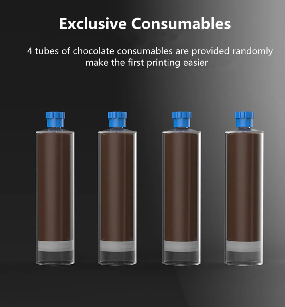 Chocolate 3d Printer 3d Extruder Modified Accessories High Precision 3d Printer Whole Machine Food Fdm Diy Kit Industrial Grade