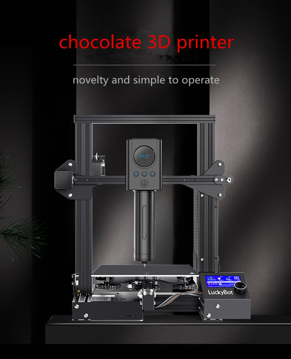 Chocolate 3d Printer 3d Extruder Modified Accessories High Precision 3d Printer Whole Machine Food Fdm Diy Kit Industrial Grade