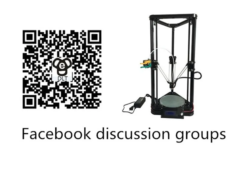 He3D large printing size reprap auto level K280 delta 3d printer kit single metal Extruder and heat bed support multi material