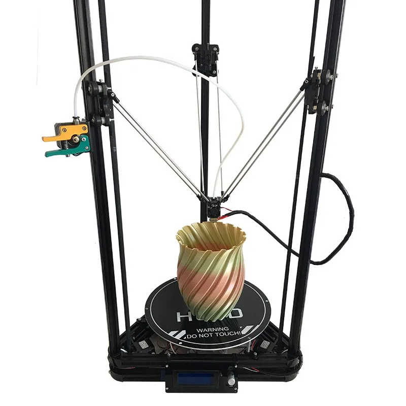 He3D large printing size reprap auto level K280 delta 3d printer kit single metal Extruder and heat bed support multi material