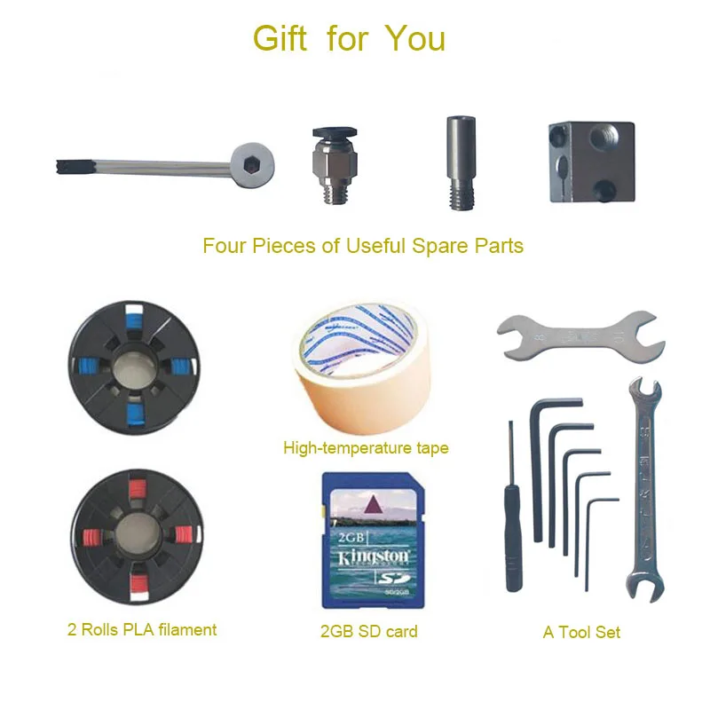 He3D large printing size reprap auto level K280 delta 3d printer kit single metal Extruder and heat bed support multi material