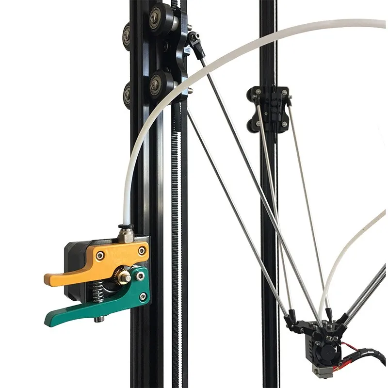 He3D large printing size reprap auto level K280 delta 3d printer kit single metal Extruder and heat bed support multi material