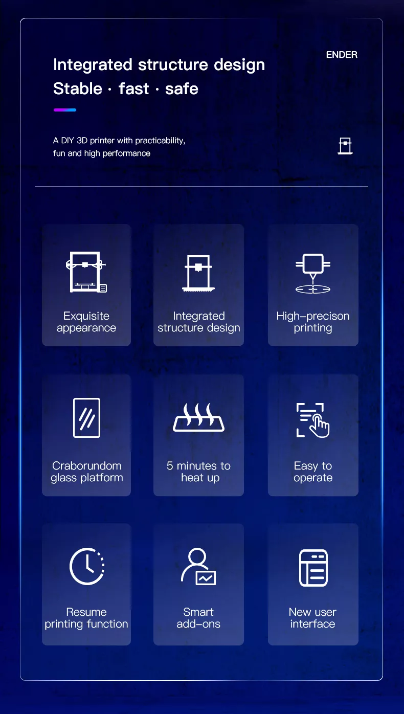 Creality Ender-3V2/Ender-3V2NEO/Ender-3S1 PLUS 3D Printer High-Temp Sprite Dual-Gear Direct Extruder 4.3-inch 32Bit Silent