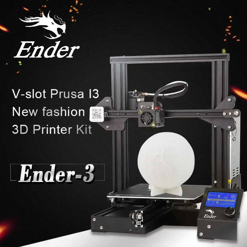 Creality Ender-3V2/Ender-3V2NEO/Ender-3S1 PLUS 3D Printer High-Temp Sprite Dual-Gear Direct Extruder 4.3-inch 32Bit Silent