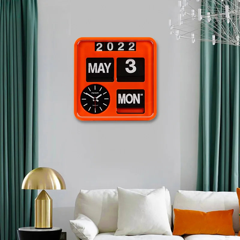 fartech 18cm mini flip clock stylish personalized office table clock fartech 18cm mini flip clock stylish personalized office table clock