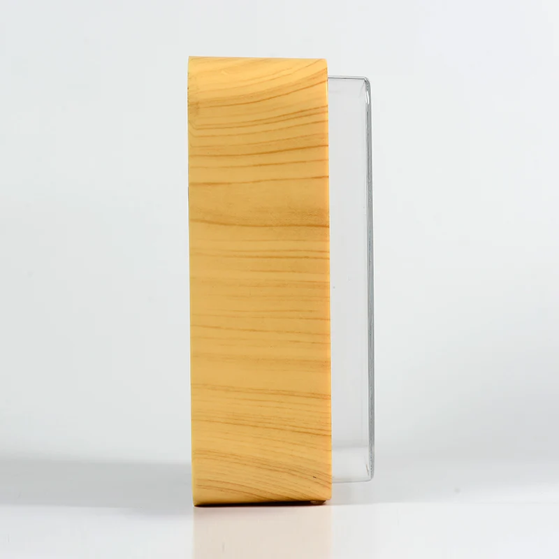 Wooden Color Calendar Plastic Page Flip Clock Automatic Mute Living Room Modern Fashion Home Creative Wall Clock