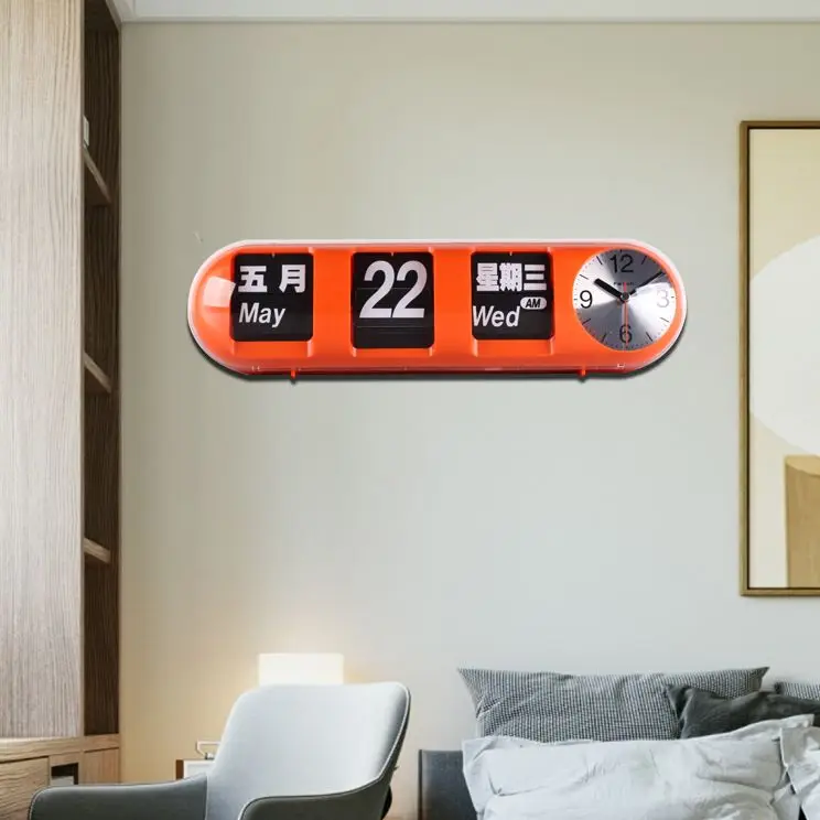 Fartech Automatic Page Turning Clock Living Room Clock Simple Bedroom Bedside Table Mute Creative Clock Pocket Watch Fartech Automatic Page Turning Clock Living Room Clock Simple Bedroom Bedside Table Mute Creative Clock Pocket Watch