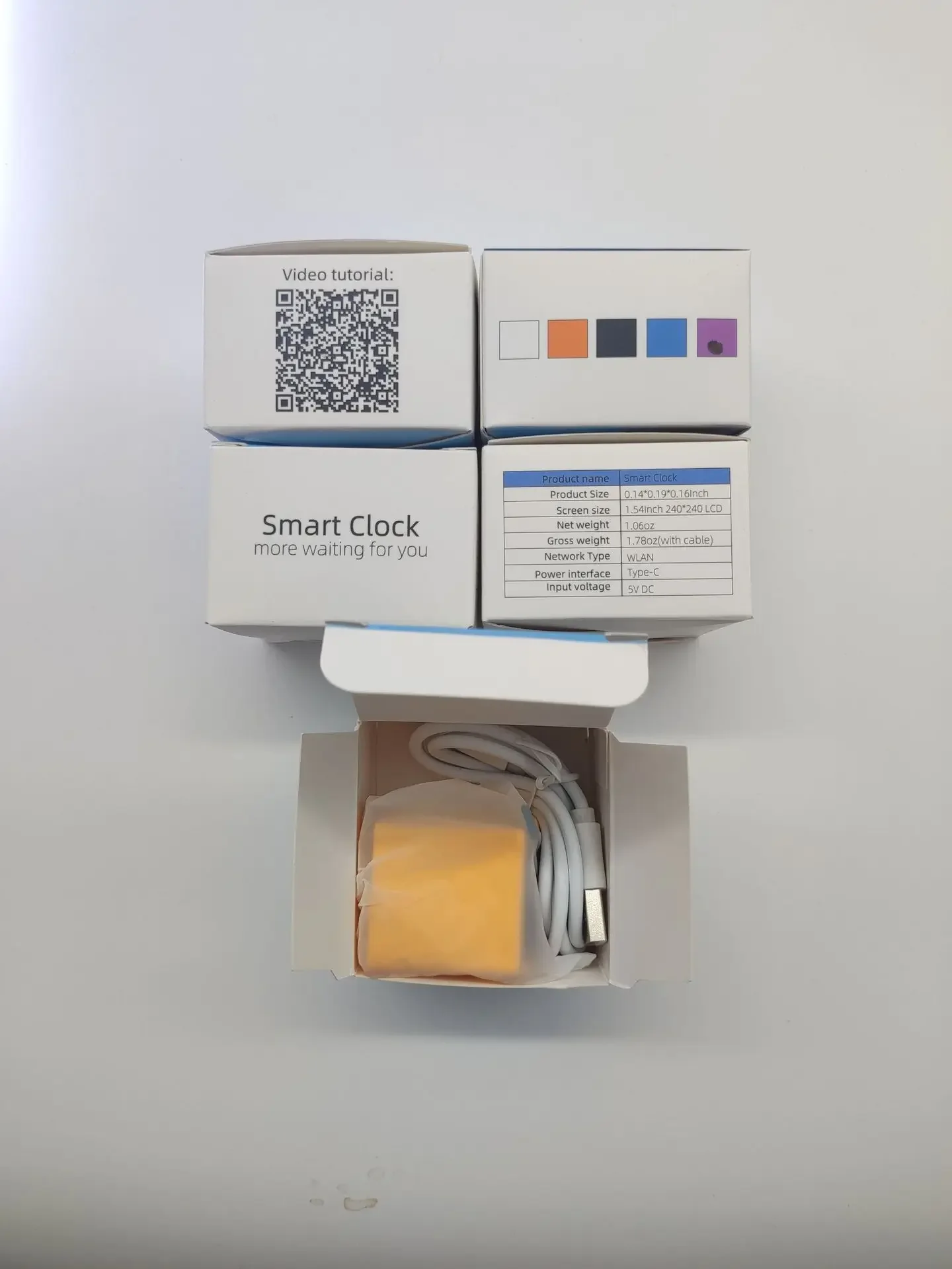 Smart Weather Station Electronic Desktop LED LCD Digital WiFi Table Clock Electronic Weather Station International Version