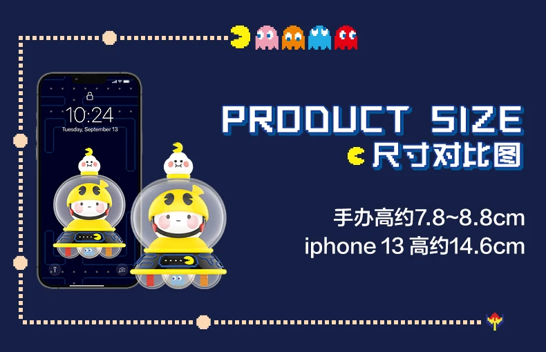 POP MART PAC MAN BOBO&amp COCO Space Series Blind Box Toy Caja Ciega Kawaii Doll Action Figure Toys Caixas Model Mystery Box