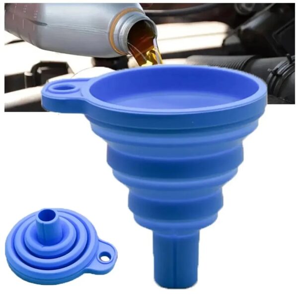 Foldable Silicone Engine Oil Funnel