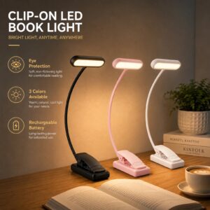 LED USB Rechargeable Book Light (2pc)