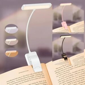 USB Rechargeable Book Light w/ Clamp