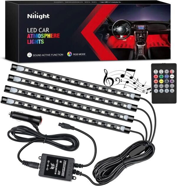 4pc Multicolor Interior LED Light Kit